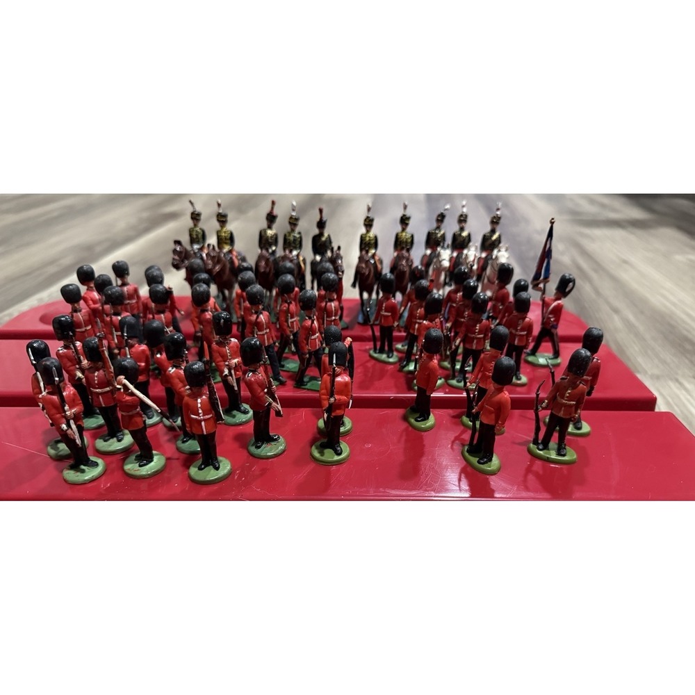 Vtg Britains crescent Johillco Toy Soldiers  Native Americans War Horses SEE All